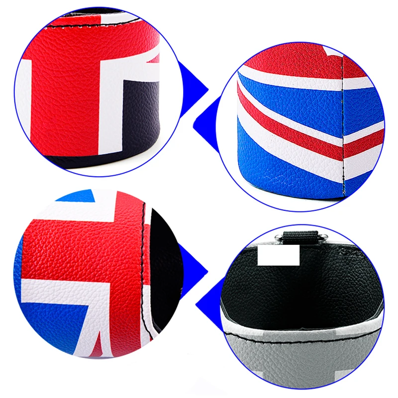 Union Jack кожаная Автомобильная воздушная розетка сумка для хранения коробок