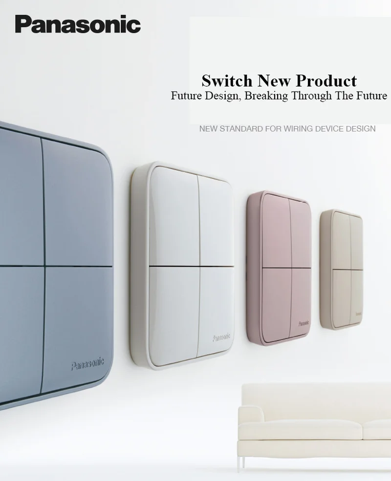 Panasonic настенный выключатель Стандартный 16A переключатель встраиваемый роскошный