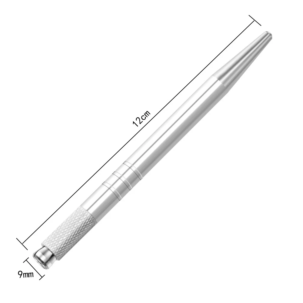 20 шт./лот микроблейдинг карандаш для бровей плоские или круглые ИГЛЫ