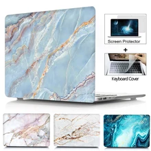 New Laptops 2020 Case For Macbook Pro Air 13 16 15 12 11 M1 Touch ID A2337 Top 1 Marble Hard Shell Cover Sleeve Accessories