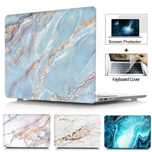 new laptops 2020 case for macbook pro air 13 16 15 12 11 m1 touch id a2337 top 1 marble hard shell cover sleeve accessories free global shipping
