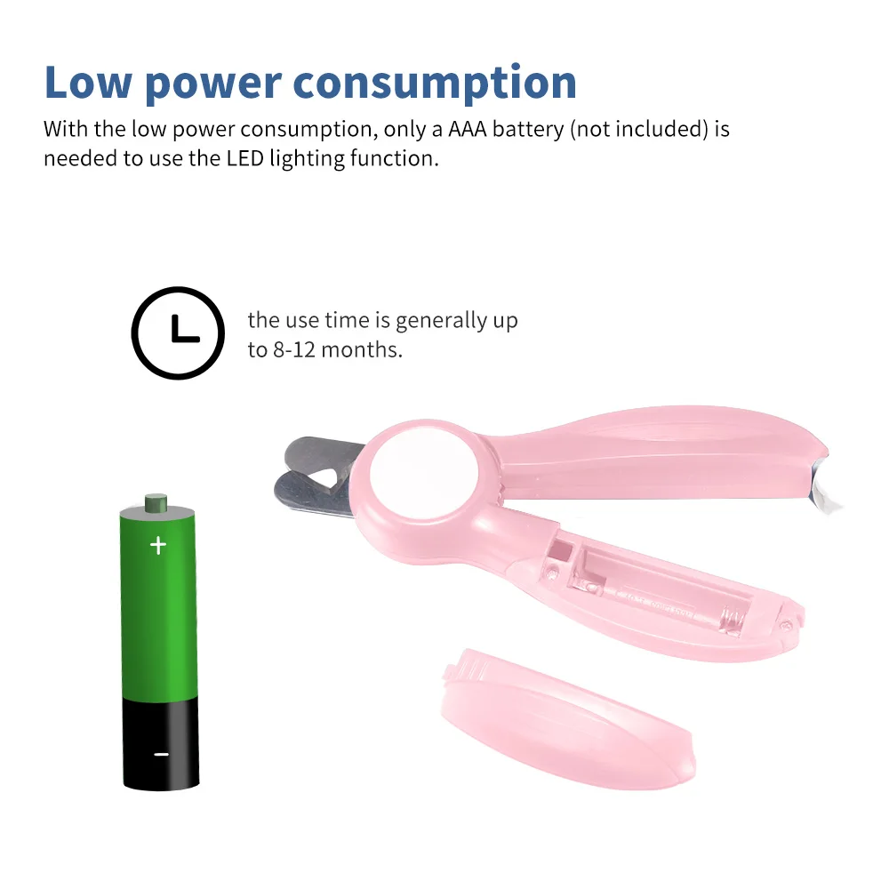 Pet Dog Nail Clipper With LED Light Safety Cat Cutter Machine Stainless Steel Scissors Animal Trimmer Supply | Дом и сад