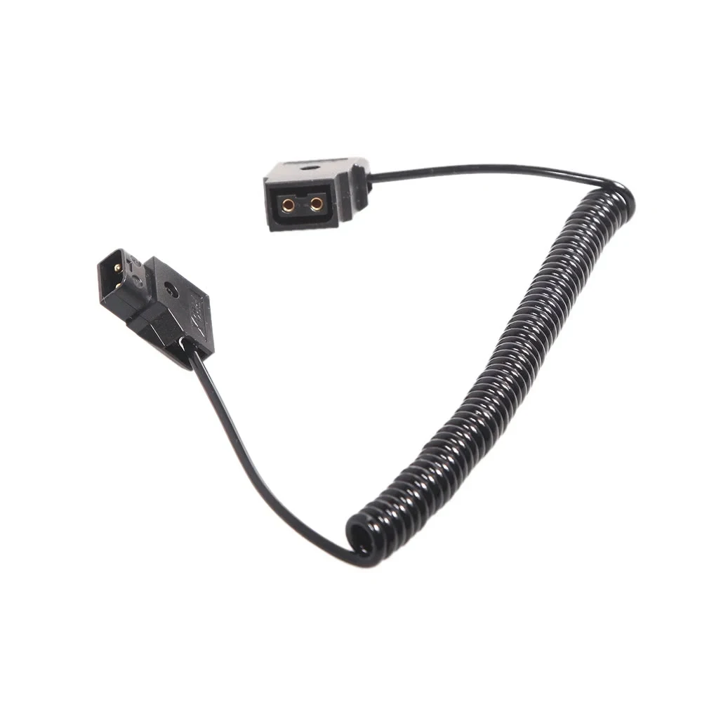 

D-TAP 2 Pin Male To Female Extension Adapter Cable For DSLR Rig Anton Bauer Battery V-Mount D-Tap To D-Tap Elastic Cable 1M