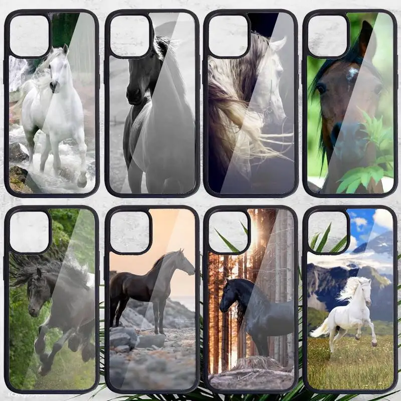 

Horse Phone Case PC for iPhone 11 12 pro XS MAX 8 7 6 6S Plus X 5S SE 2020 XR
