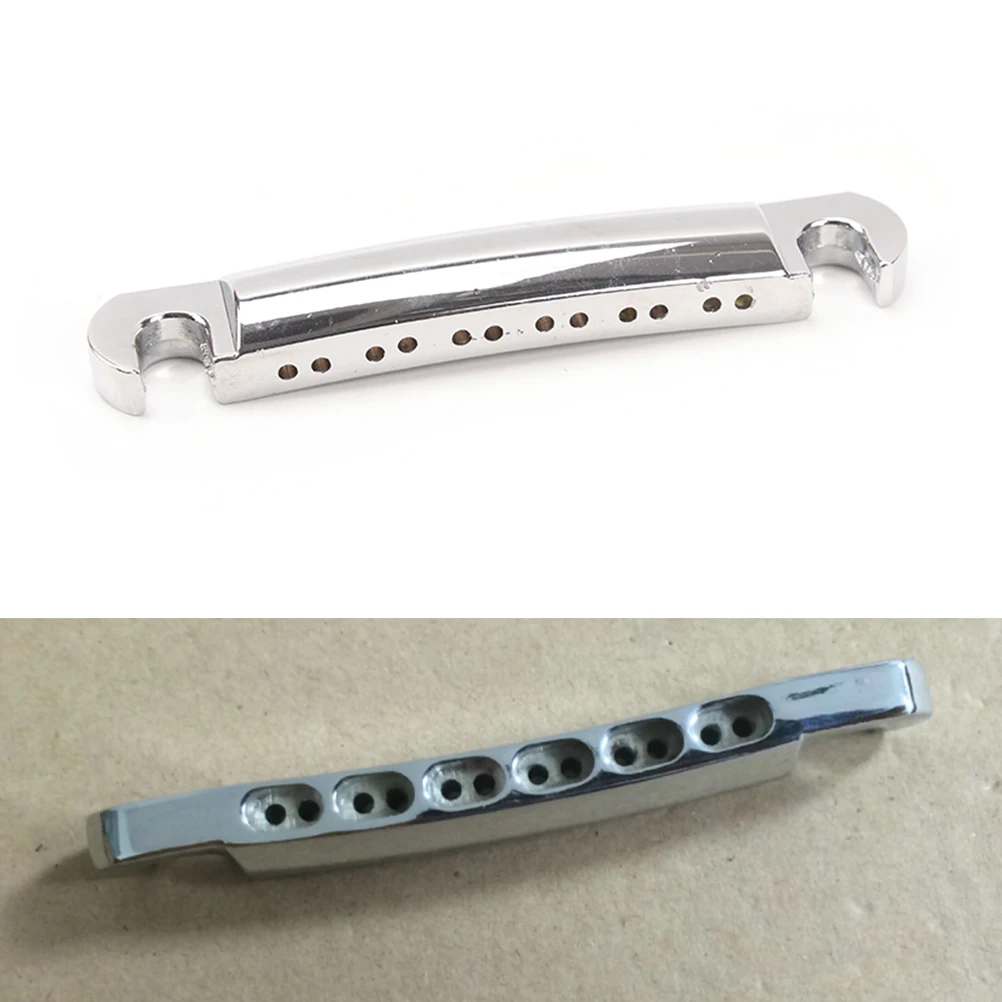 Набор 12 струнных мелодий-O-Matic Tailpiece &amp Bridge для электрогитары-Серебристый | Спорт и