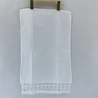 home garden hand towels linen lace border tea towel 14x22 inch cleaning cloth guest hand dish kitchen bathroom towels