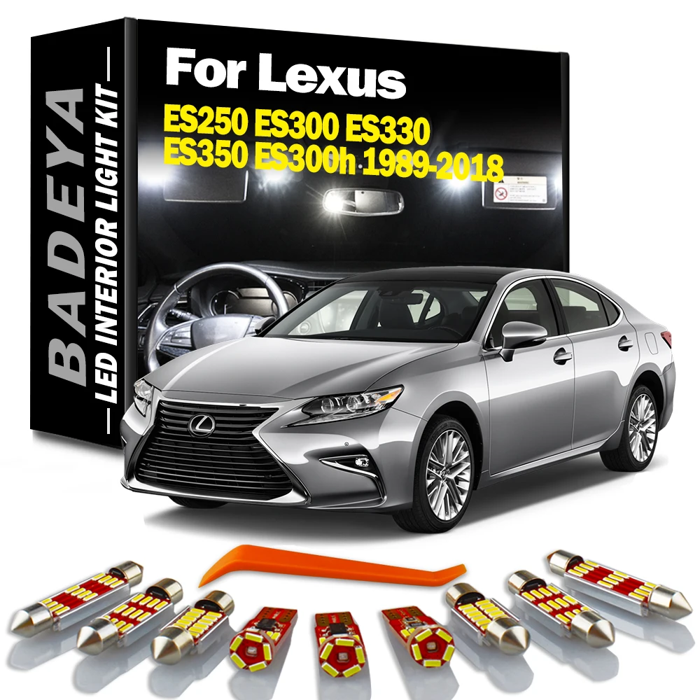 BADEYA Canbus LED Interior Map Light Kit For Lexus ES 250 300 330 350 300h ES250 ES300 ES330 ES350 ES300h 1989-2018 Led Bulbs