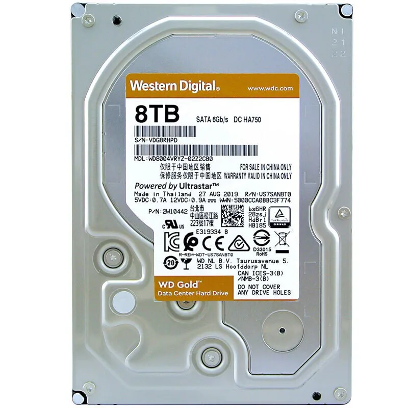 Внутренний жесткий диск WD Western Digital 2 ТБ Sata 3 5 дюйма 4 6/8/10/14 |