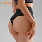 Meet'r женские корректирующие трусики с высокой талией из вискозы, Корректирующее белье для похудения и живота, бесшовные стринги