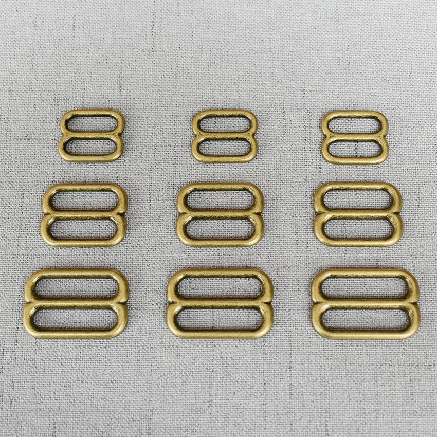 

50 Pcs/Pack 15mm 20mm 25mm Metal Belt Buckle Adjuster Slider Hardware Bag Handbag Pet Dog Collar Sewing Garment Accessory