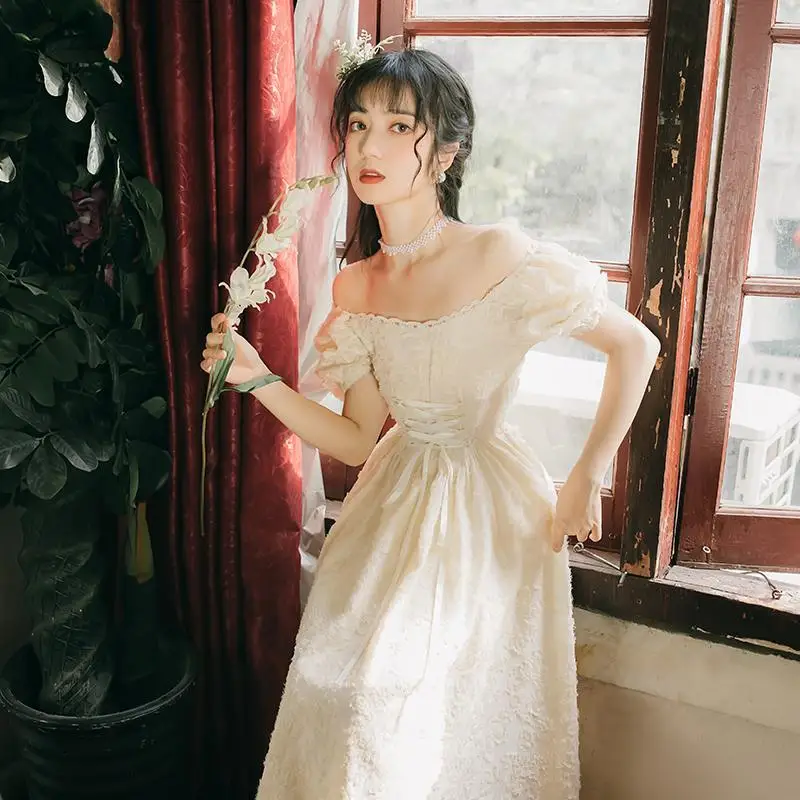 Женское винтажное платье во французском стиле элегантное новое летнее 2020 с