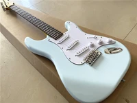 high quality inheriting classic light blue electric guitar rosewood fingerboard can be customized free shipping