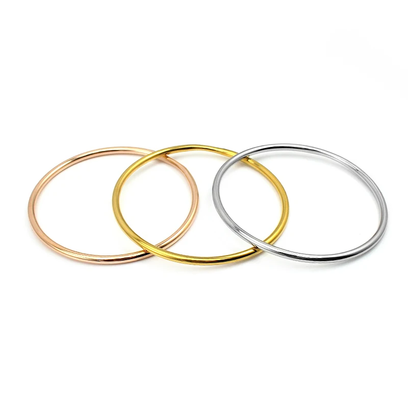 Классические Простые Модные гладкие браслеты и 3 цветов на выбор рождественский