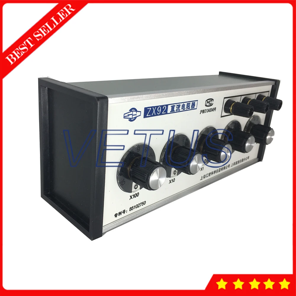 ZX92 5 циферблатных резисторов коробка десятилетних с диапазоном 0 01 ~ 1111 10 мегаом