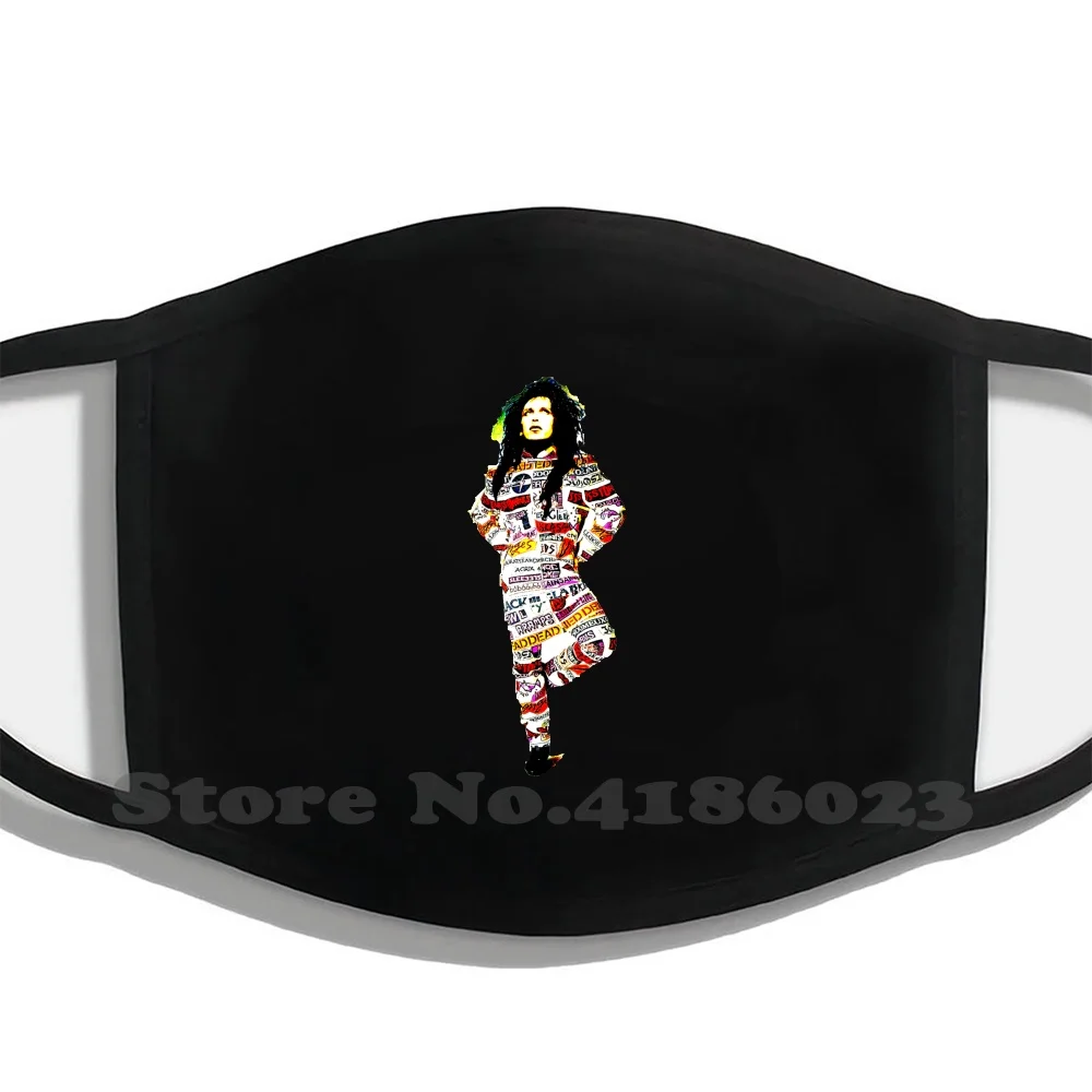 

" Youthquake " Pete Burns & Dead Or Alive Printing Washable Breathable Reusable Cotton Mouth Mask Pete Burns Dead Or Alive