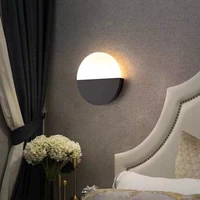 wall lamps modern led indoor home living room decoration bedside art deco lamp nordic aisle loft background wall moon lights