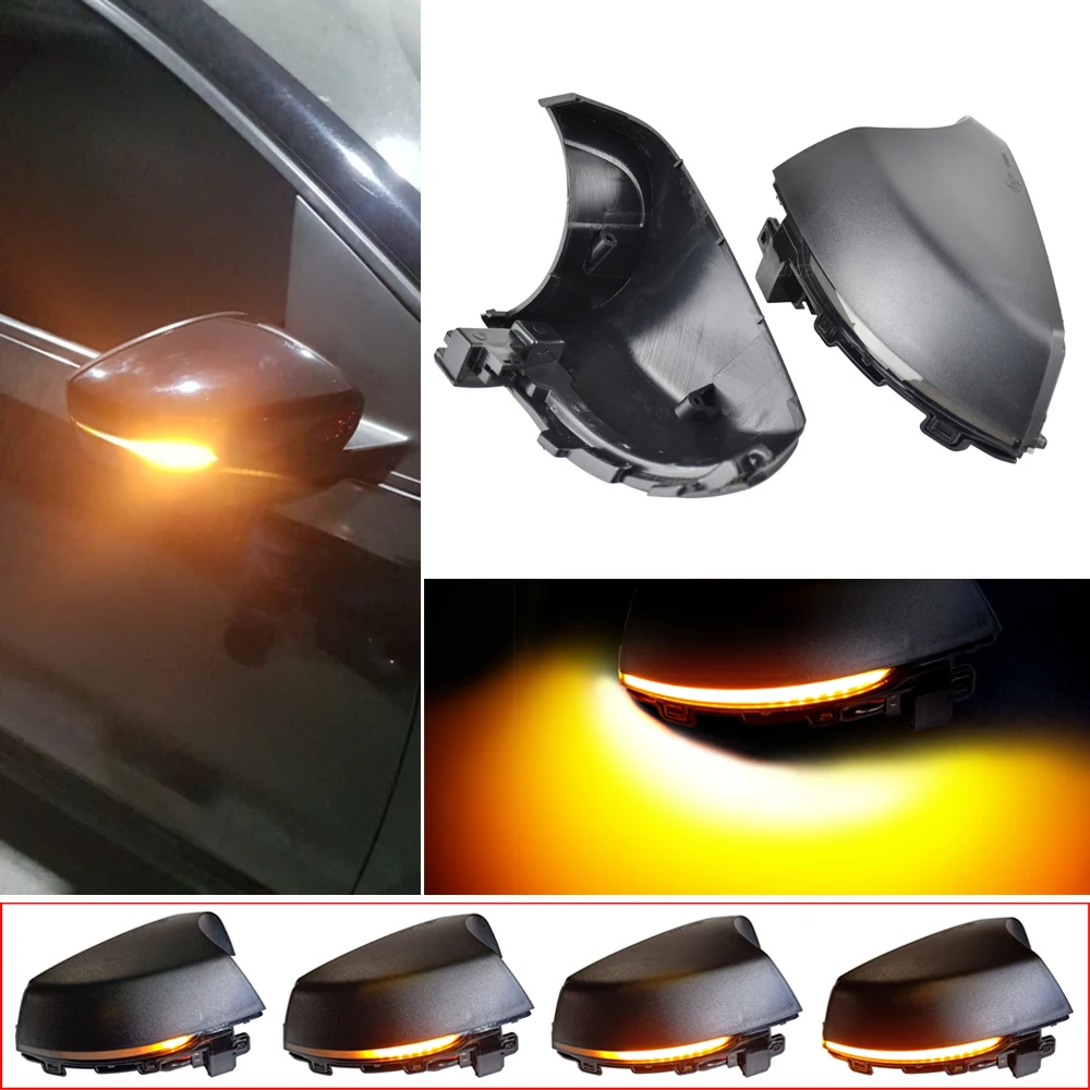 

Dynamic Blinker LED Turn Signal lights flasher mirror indicator For Volkswagen Polo MK5 6R 2009 2010 2012 2013