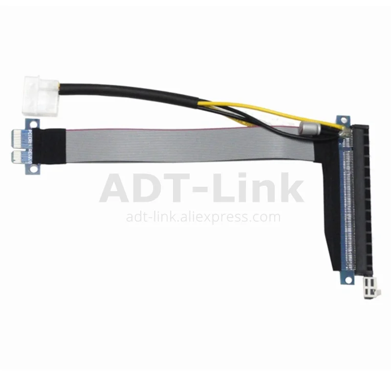 Гибкий Удлинительный кабель PCI Express 1 16 X адаптер E расширитель платы с 4 контактным