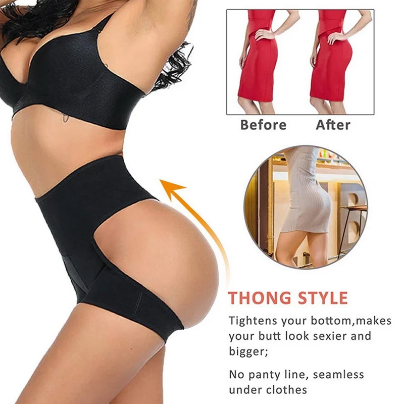 Корректирующее белье Muyogrt женское с вырезами эффект пуш-ап высокая талия для