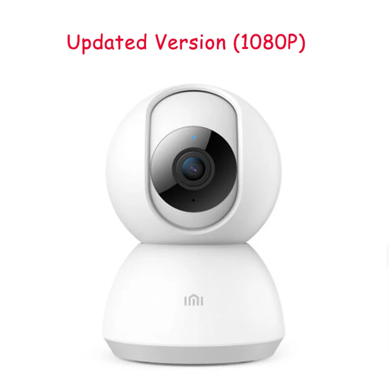 Белый Оригинальная смарт-камера Xiaomi Mijia, камера ночного видения, s 1080 P, 360 градусов, Wifi, IP камера, домашняя панорамная камера, камера для фото - Цветной: Белый