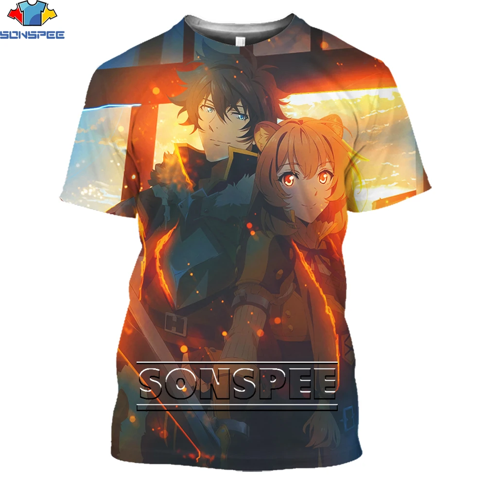 

SONSPEE Anime The Rising Of The Shield Hero Men’s T-shirt Cute Loli Loose Oversized Top Summer Casual Harajuku Short Sleeve