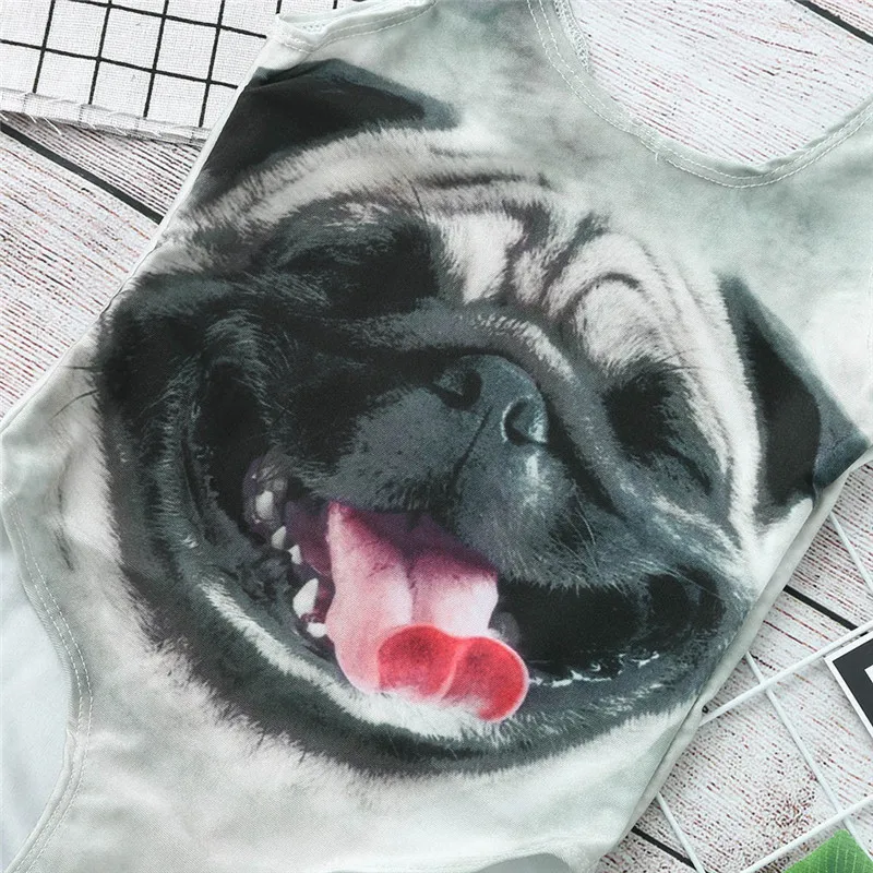 Купальный костюм для маленьких девочек с 3D-принтом кошки собаки мышки детский