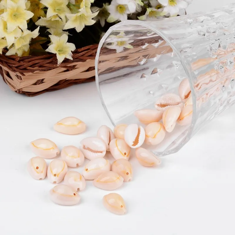 50Pcs White DIY Sea Shell Cowrie Cowry Charm Beads Beach Jewelry Accessories for Women Shells Earrings Bracelet Necklace | Украшения и