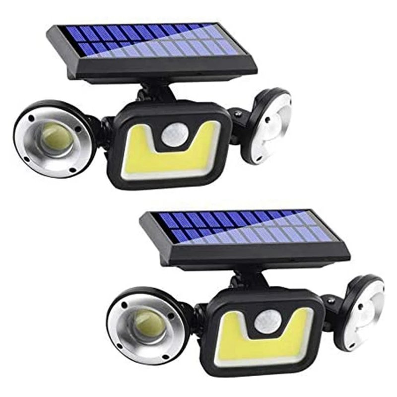 

Solar Motion Sensor Light, 83COB Outdoor Solar Light, Entrance Garage Courtyard Waterproof Floodlight-2 Pieces