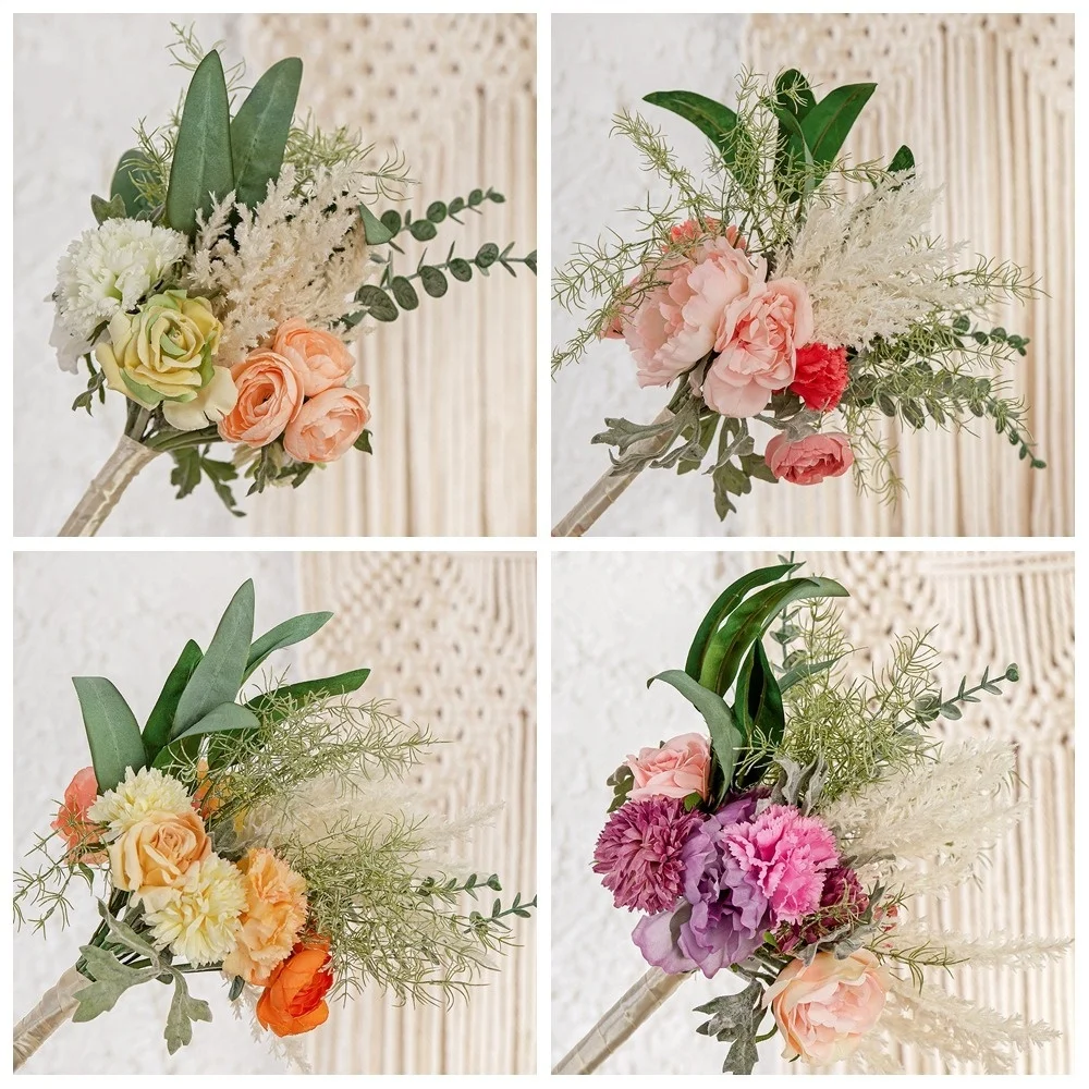 

Artificial Flowers,Single Branch,Length39cm,Pink Mix and Match Bouquets,Home Decoration,WeddingSupplies,Vase Flower Arrangements