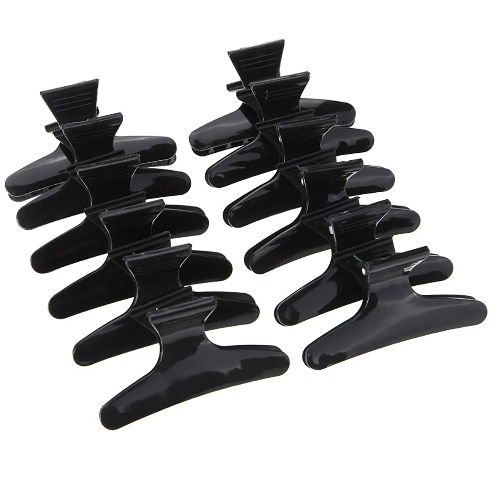 

12pcs Butterfly Shape Hair Claws Styling Holding Tools Salon Clamps Makeup Wash Face Hair Pin Headwear Hairpins for Hair Women