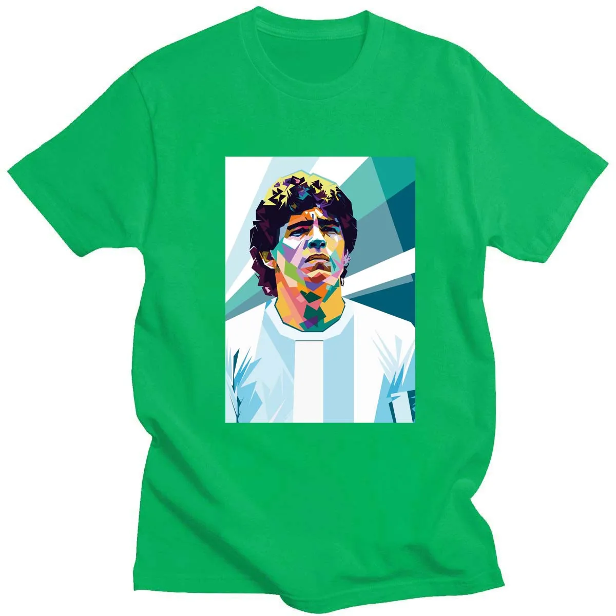 

14 Color Eu Maat 2021 Summer Clothing T-shirt Diego Maradona Hand of God Argentina Footballer Napoli Top T-shirt Katoen tees