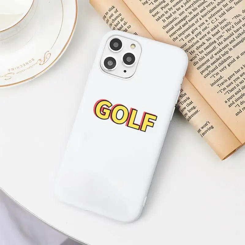 

Golf Wang Tyler Creator Phone Case Candy Color White for iPhone 11 pro XS MAX 8 7 6 6S Plus X 5S SE 2020 XR