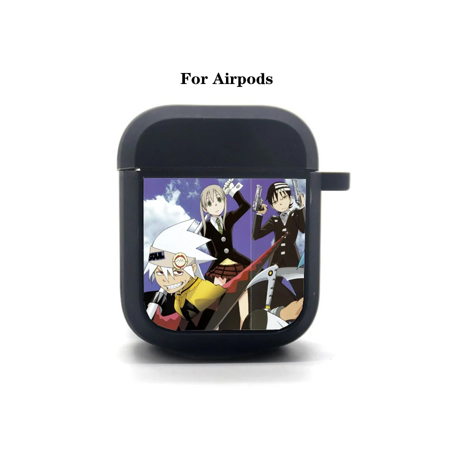 

Anime Soul Eater AirPods case Cover Apple AirPods Earphone bag Soft Silicone Bluetooth Protective Earphone Case