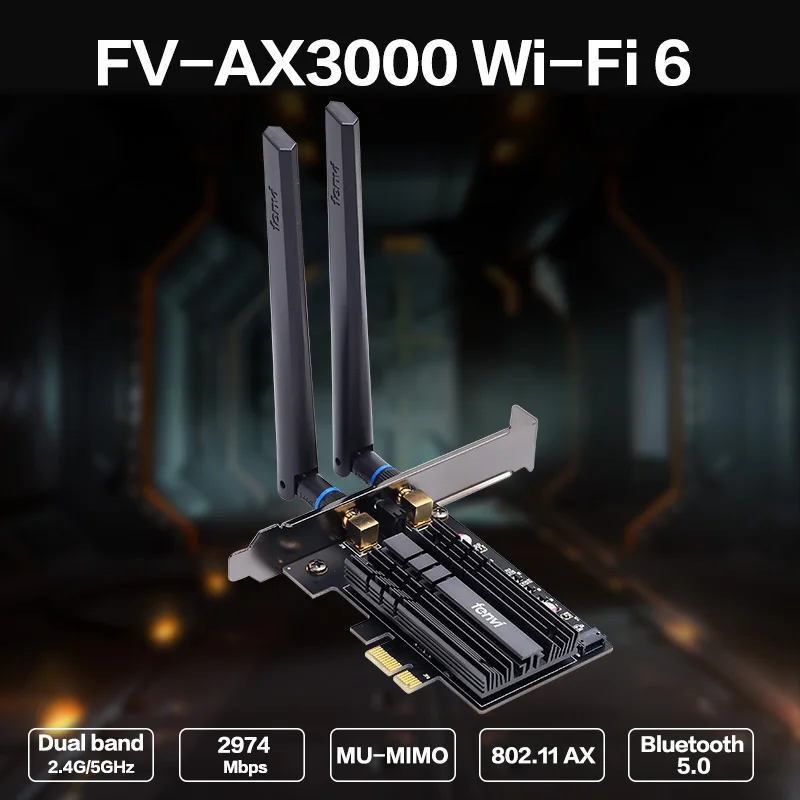 Dual Band 3000 Мбит/с Intel AX200 PCI E WiFi карта адаптер Bluetooth 5 0 802.11ax/ac 2 4 г/с) Wi Fi ГГц Настольный 6