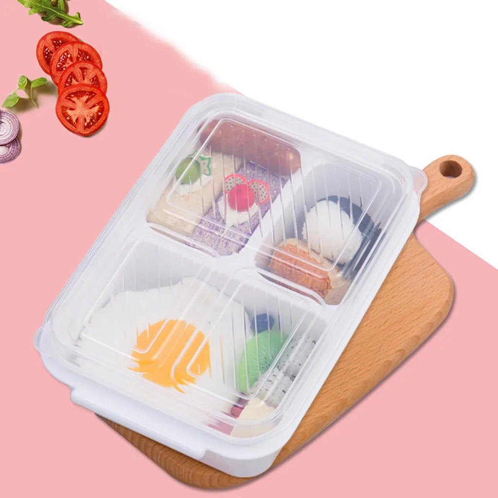Микроволновая печь Bento Ланч-бокс Герметичный для пикника еда Фрукты решетки контейнер для хранения для детей взрослых Портативный пищевой контейнер