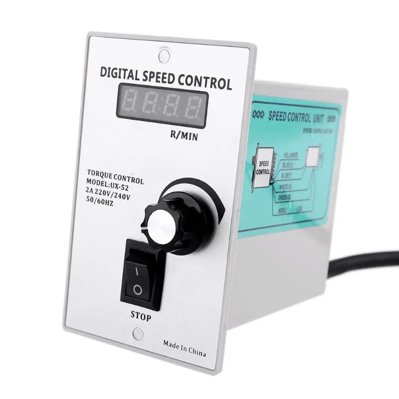 

UX-52 400W Motor Speed Controller Regulated Torque control 2A 220-240V 50/60Hz C90A