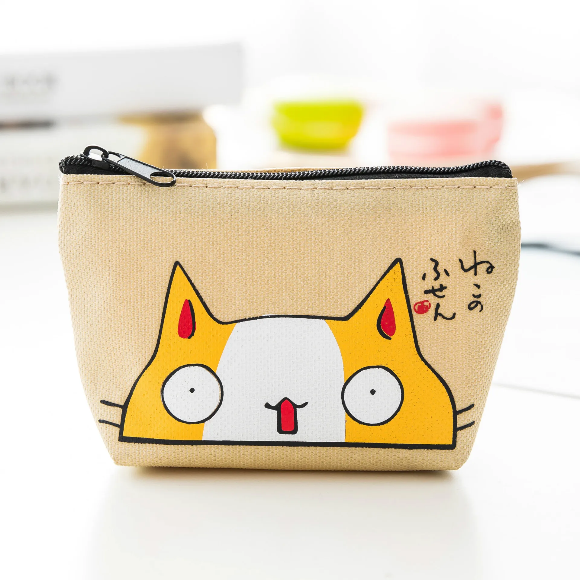 

Korean Style Coin Purse Cute Kids Purse Children Mini Wallet Canvas Card Holder Key Earphone Pouch Cartoon Money Bags for Girls