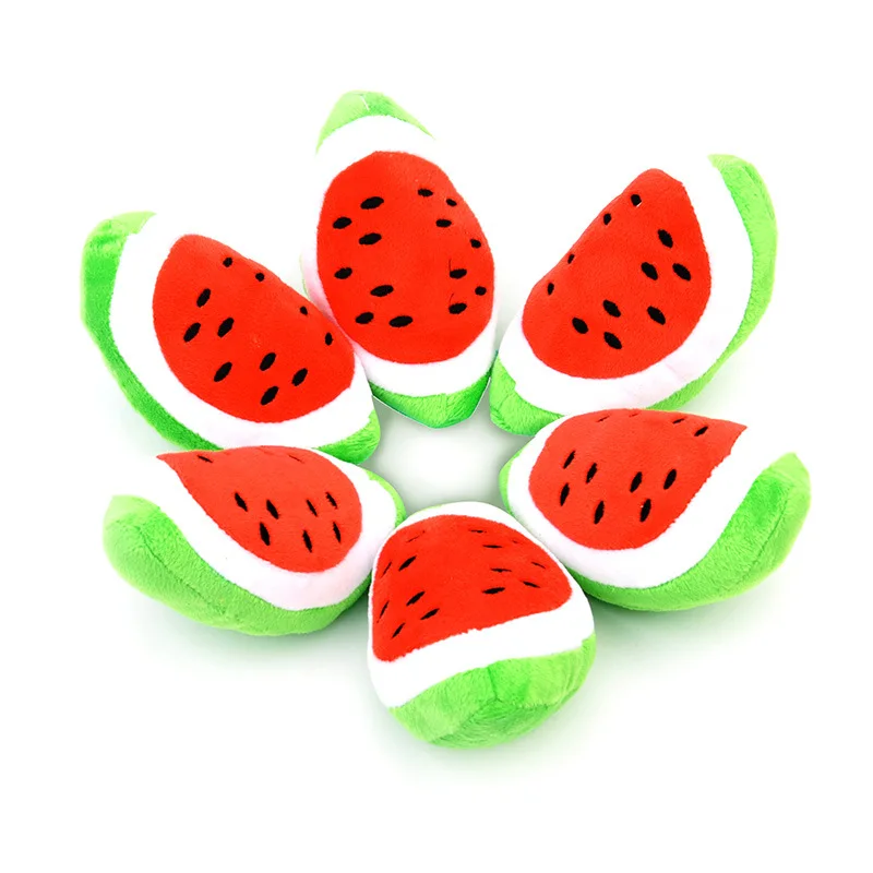 1 шт. щенок пищащая плюшевая собака жевательная игрушка маленькие собаки овощи