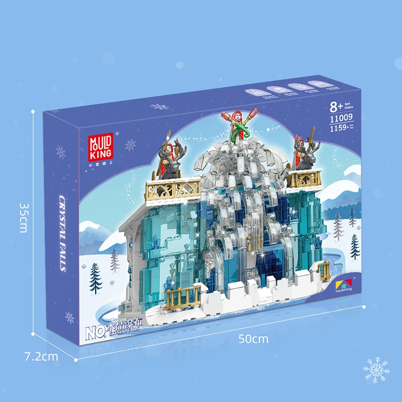 

Friends Series Ice and Snow Park City Crystal Waterfall Puzzle Model 1159PCS Building Blocks Brick Toys Kids Birthday Gift Set