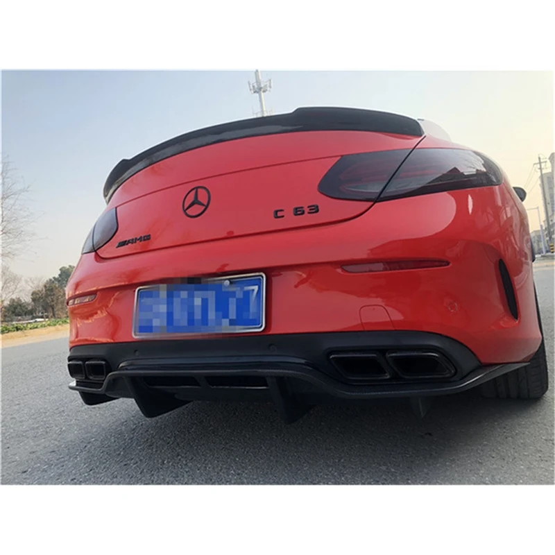 Для Mercedes W205 задний бампер из углеродного волокна спойлер FD стиль для BENZ C Class