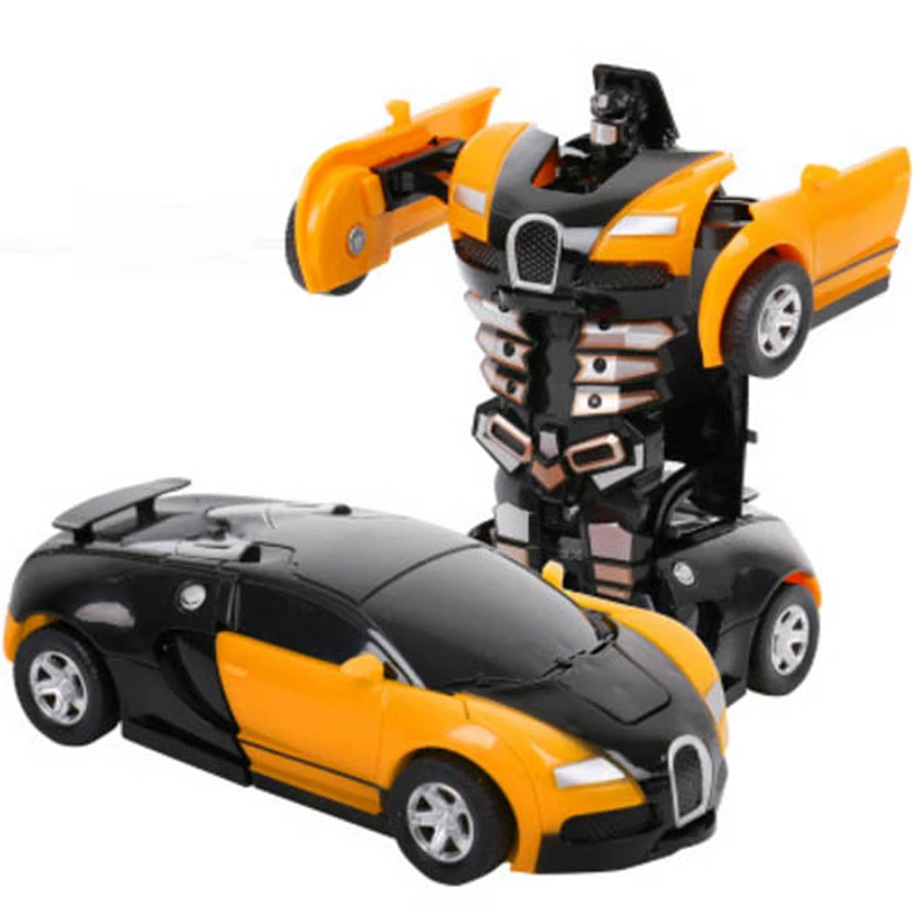 12 5 см робот трансформация с одним ключом фигурка игрушки для мальчиков