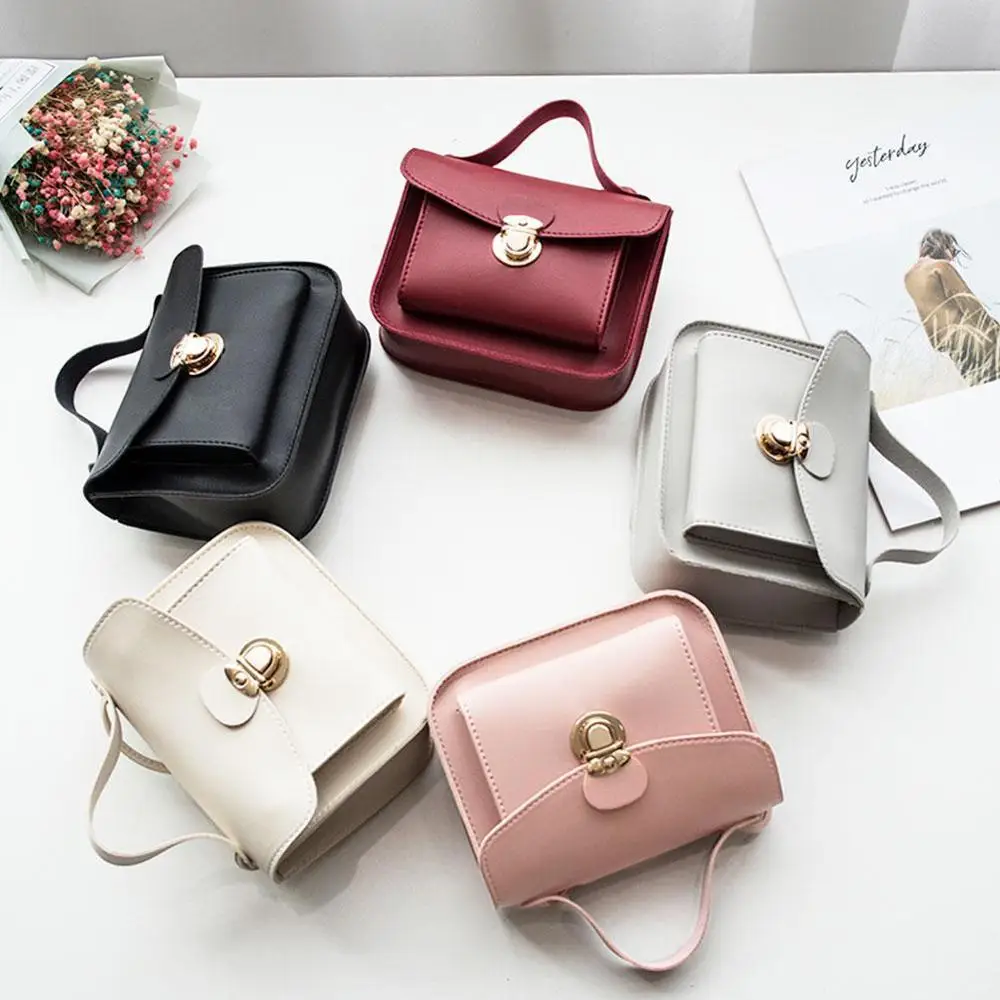 1 шт. модная однотонная женская маленькая сумка через плечо стеганая кошелек с