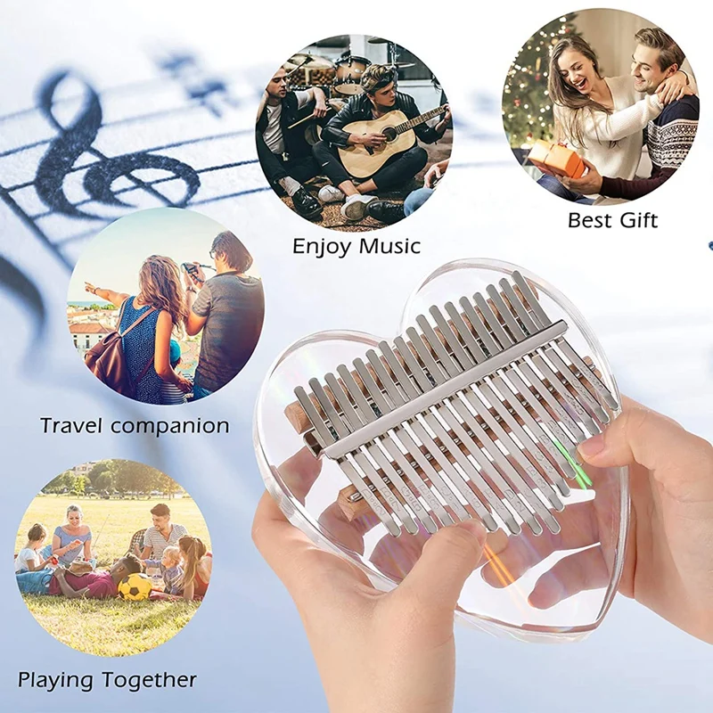 Kalimba большой палец фортепиано 17 клавиш музыкальные инструменты Mbira подарки для
