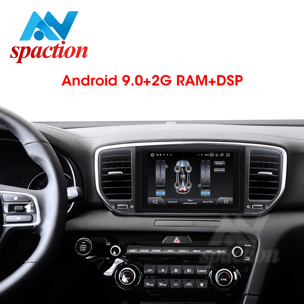 Автомобильный dvd плеер Anspation android 9 0 px30 для KIA sportage 4 2018 2019 с автомагнитолой стерео