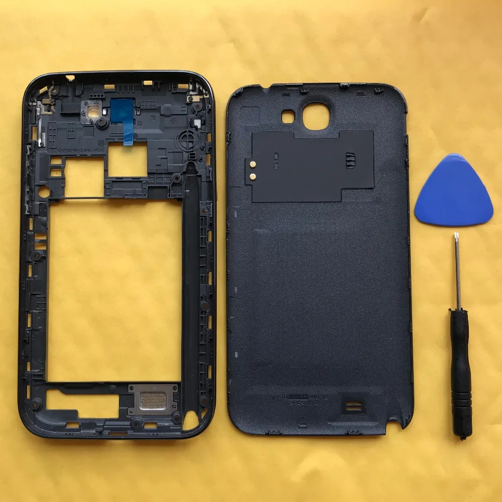 Корпус средняя рамка задняя крышка для Samsung Note 2 N7100 N7105 I317 оригинальный телефон