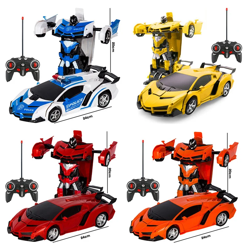 

2 in 1 Electric RC Car Transformation Robots Children Boys Toys Outdoor Remote Control Sports Deformation Car Robots Model Toy