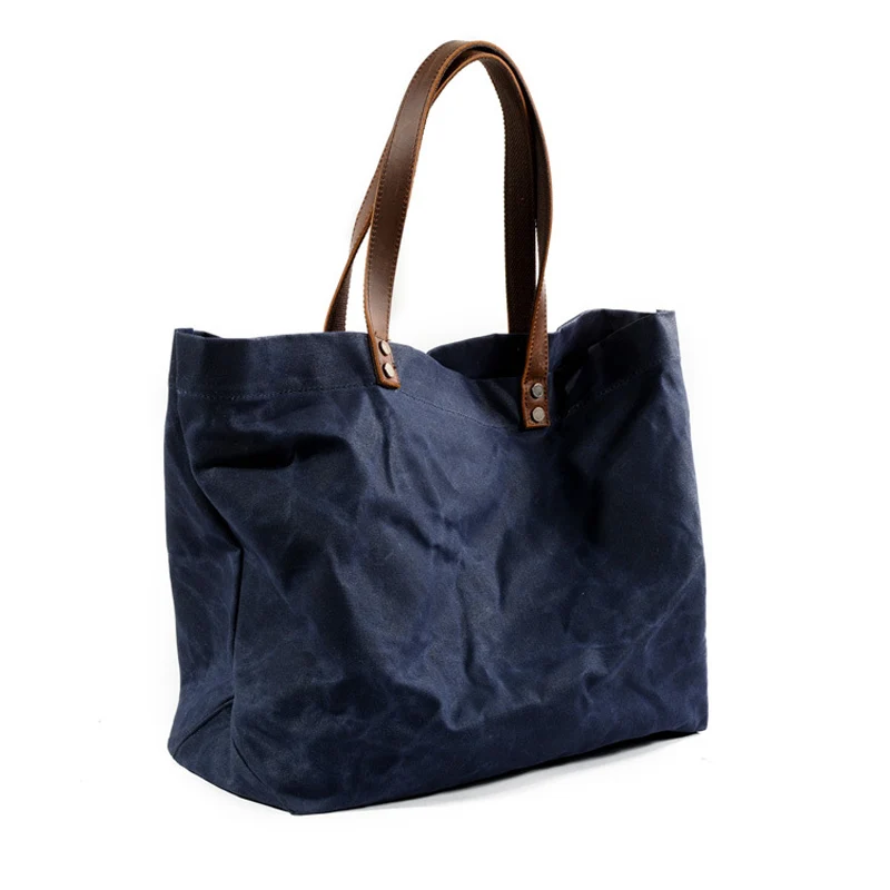 Водонепроницаемые холщовые сумки из масляного воска Простые ретро на плечо