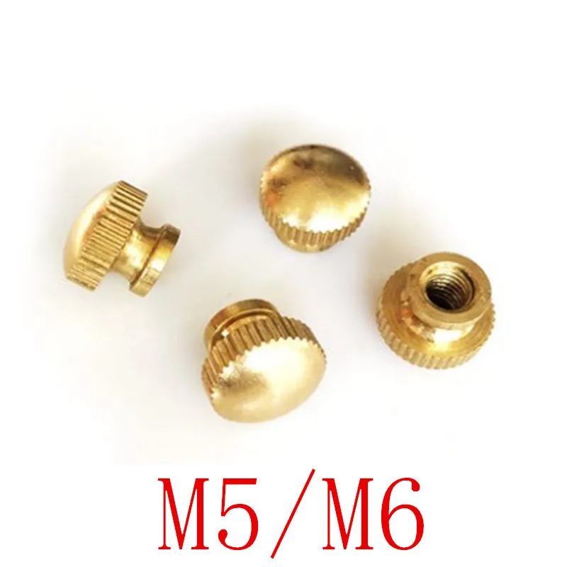 

5pcs/lot m5 m6 brass step Thumb Nut knurled Hand Tighten Nut