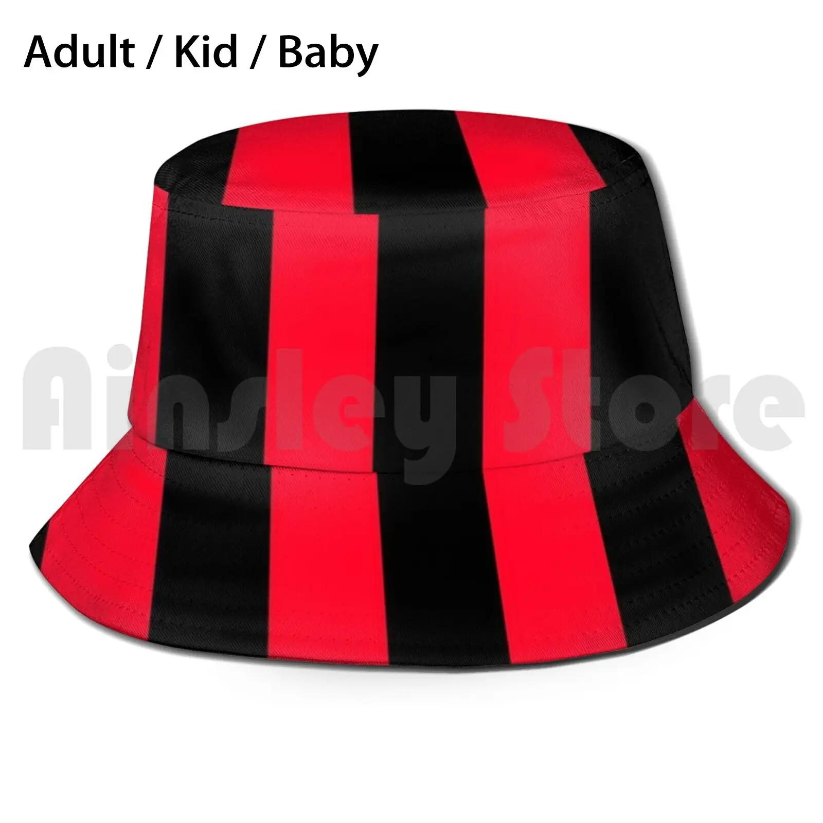 

Red & Black Team Colours ( Stripes ) Sun Hat English Football Football Premiership England Football Football