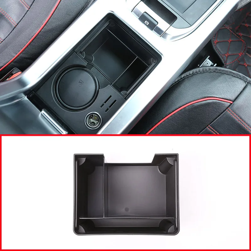 

Car Accessories Interior Center Control Cup Holder Storage Box For Land Rover Discovery Sport 2015-2019 Storage Box Black 1 Pcs